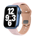 Wave Texture Reverse Buckle Silicone Watch Band
