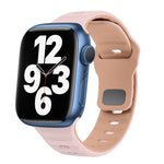 Wave Texture Reverse Buckle Silicone Watch Band, For Apple Watch Series 7 41mm, For Apple Watch Series 7 45mm, For Apple Watch SE 40mm, For Apple Watch SE 44mm