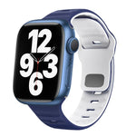 Wave Texture Reverse Buckle Silicone Watch Band