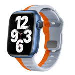 Wave Texture Reverse Buckle Silicone Watch Band