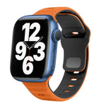 Wave Texture Reverse Buckle Silicone Watch Band