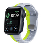Wave Texture Reverse Buckle Silicone Watch Band, For Apple Watch Series 7 41mm, For Apple Watch Series 7 45mm, For Apple Watch SE 40mm, For Apple Watch SE 44mm