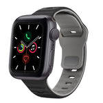 Wave Texture Reverse Buckle Silicone Watch Band, For Apple Watch Series 6 40mm, For Apple Watch Series 6 44mm, For Apple Watch Series 5 44mm, For Apple Watch Series 5 40mm