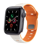 Wave Texture Reverse Buckle Silicone Watch Band, For Apple Watch Series 6 40mm, For Apple Watch Series 6 44mm, For Apple Watch Series 5 44mm, For Apple Watch Series 5 40mm