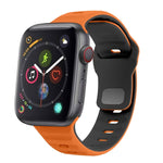 Wave Texture Reverse Buckle Silicone Watch Band, For Apple Watch Series 4 44mm, For Apple Watch Series 4 40mm, For Apple Watch Series 3 38mm, For Apple Watch Series 3 42mm