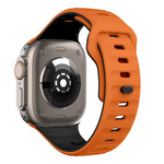 Wave Texture Reverse Buckle Silicone Watch Band, For Apple Watch Series 4 44mm, For Apple Watch Series 4 40mm, For Apple Watch Series 3 38mm, For Apple Watch Series 3 42mm