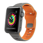 Wave Texture Reverse Buckle Silicone Watch Band, For Apple Watch Series 4 44mm, For Apple Watch Series 4 40mm, For Apple Watch Series 3 38mm, For Apple Watch Series 3 42mm