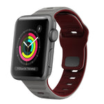 Wave Texture Reverse Buckle Silicone Watch Band, For Apple Watch Series 4 44mm, For Apple Watch Series 4 40mm, For Apple Watch Series 3 38mm, For Apple Watch Series 3 42mm