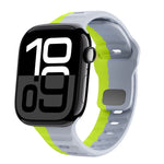 Wave Texture Reverse Buckle Silicone Watch Band, For Apple Watch Series 10 46mm, For Apple Watch Series 10 42mm, For Apple Watch SE 2023 44mm, For Apple Watch SE 2023 40mm