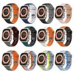 Wave Texture Reverse Buckle Silicone Watch Band, For Apple Watch Series 4 44mm, For Apple Watch Series 4 40mm, For Apple Watch Series 3 38mm, For Apple Watch Series 3 42mm
