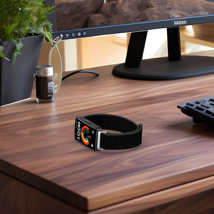 Nylon Loop Hook and Loop Fastener Watch Band, For Huawei Band 10 / 9 / 8