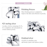 Heart Shaped Beaded Bracelet Accessories Sterling Silver S925 Separate Beads Love Footprints Loose Beads