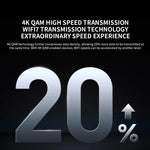 راوتر شاومي BE6500 Pro واي فاي 7 ثنائي النطاق مع مضخم إشارة مستقل 8 قنوات وذاكرة 1GB، قابس الولايات المتحدة