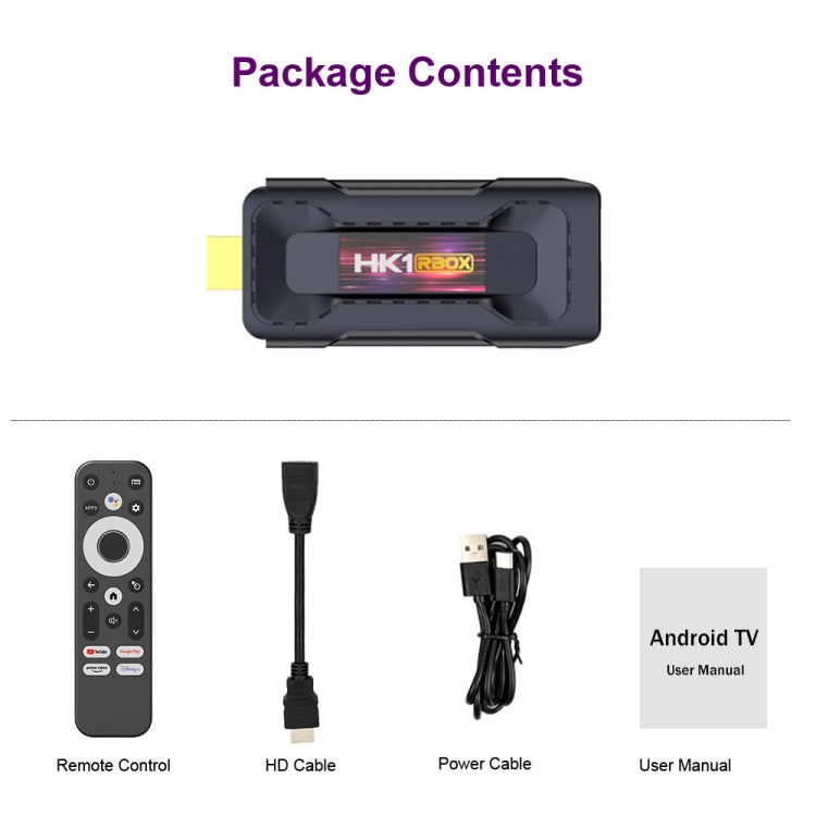 جهاز تلفاز أندرويد HK1 RBOX D8 RK3528 بنظام Android 13.0 رباعي النواة بدقة 8K HD وواي فاي 6 وبلوتوث، 2GB+16GB، 4GB+32GB