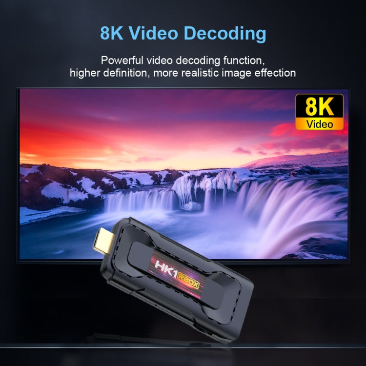 جهاز تلفاز أندرويد HK1 RBOX D8 RK3528 بنظام Android 13.0 رباعي النواة بدقة 8K HD وواي فاي 6 وبلوتوث، 2GB+16GB، 4GB+32GB