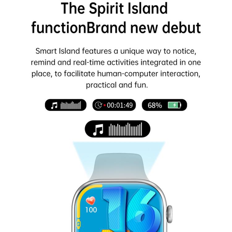 WS11 MAX 2.2 inch Fitness Sport Smart Watch, Support Bluetooth Call / Sleep / Blood Oxygen / Heart Rate / Blood Pressure Health Monitor