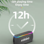 Xdobo X8 III BT5.3 IPX7 Wireless Speaker with RGB Light, Support Bluetooth/TF Card/USB/AUX, X8 III
