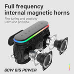 Xdobo X8 III BT5.3 IPX7 Wireless Speaker with RGB Light, Support Bluetooth/TF Card/USB/AUX, X8 III