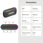 Xdobo X8 III BT5.3 IPX7 Wireless Speaker with RGB Light, Support Bluetooth/TF Card/USB/AUX, X8 III