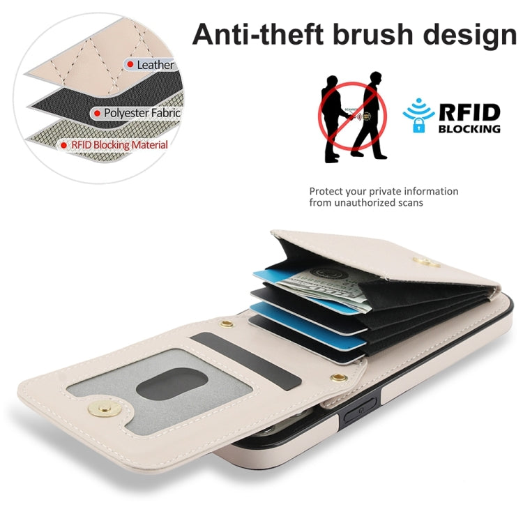 YM015 Crossbody Rhombic Card Bag RFID Phone Case, For iPhone 11 Pro