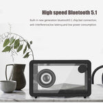 M8 Simple Fashion Transparent Bluetooth Speaker Subwoofer with Ambient Light