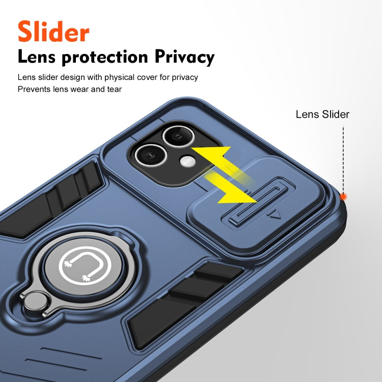 حافظة هاتف مع حامل حلقة Camshield، لهاتف iPhone 11