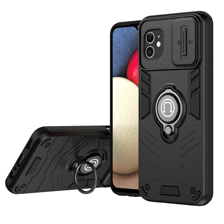 حافظة هاتف مع حامل حلقة Camshield، لهاتف iPhone 11