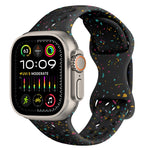 Hole Style Butterfly Buckle Camouflage Silicone Watch Band, For Apple Watch Ultra 2 49mm, For Apple Watch Series 9 45mm, For Apple Watch Series 9 41mm, For Apple Watch Ultra 49mm