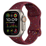 Hole Style Butterfly Buckle Camouflage Silicone Watch Band, For Apple Watch Ultra 2 49mm, For Apple Watch Series 9 45mm, For Apple Watch Series 9 41mm, For Apple Watch Ultra 49mm