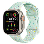 Hole Style Butterfly Buckle Camouflage Silicone Watch Band, For Apple Watch Ultra 2 49mm, For Apple Watch Series 9 45mm, For Apple Watch Series 9 41mm, For Apple Watch Ultra 49mm