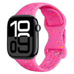 Hole Style Butterfly Buckle Camouflage Silicone Watch Band, For Apple Watch Series 10 46mm, For Apple Watch Series 10 42mm, For Apple Watch SE 2023 44mm, For Apple Watch SE 2023 40mm