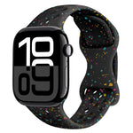 Hole Style Butterfly Buckle Camouflage Silicone Watch Band, For Apple Watch Series 10 46mm, For Apple Watch Series 10 42mm, For Apple Watch SE 2023 44mm, For Apple Watch SE 2023 40mm