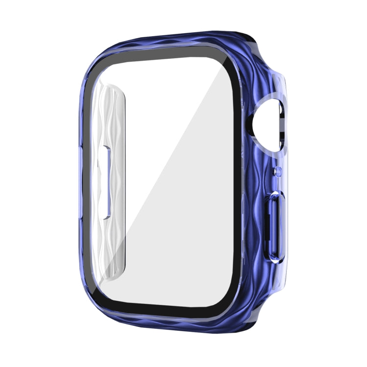 2 in 1 PC Hybrid Tempered Glass Protector Case, For Apple Watch Series 6 / 5 / 4 / SE 44mm, For Apple Watch Series 6 / 5 / 4 / SE 40mm, For Apple Watch Series 9 / 8 / 7 45mm, For Apple Watch Series 9 / 8 / 7 41mm