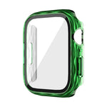 2 in 1 PC Hybrid Tempered Glass Protector Case, For Apple Watch Series 6 / 5 / 4 / SE 44mm, For Apple Watch Series 6 / 5 / 4 / SE 40mm, For Apple Watch Series 9 / 8 / 7 45mm, For Apple Watch Series 9 / 8 / 7 41mm