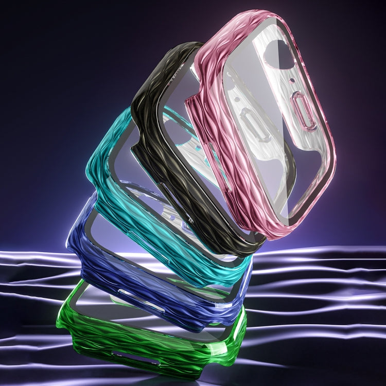 2 in 1 PC Hybrid Tempered Glass Protector Case, For Apple Watch Series 6 / 5 / 4 / SE 44mm, For Apple Watch Series 6 / 5 / 4 / SE 40mm, For Apple Watch Series 9 / 8 / 7 45mm, For Apple Watch Series 9 / 8 / 7 41mm