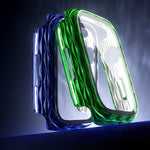 2 in 1 PC Hybrid Tempered Glass Protector Case, For Apple Watch Series 6 / 5 / 4 / SE 44mm, For Apple Watch Series 6 / 5 / 4 / SE 40mm, For Apple Watch Series 9 / 8 / 7 45mm, For Apple Watch Series 9 / 8 / 7 41mm