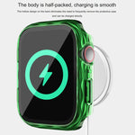 2 in 1 PC Hybrid Tempered Glass Protector Case, For Apple Watch Series 6 / 5 / 4 / SE 44mm, For Apple Watch Series 6 / 5 / 4 / SE 40mm, For Apple Watch Series 9 / 8 / 7 45mm, For Apple Watch Series 9 / 8 / 7 41mm