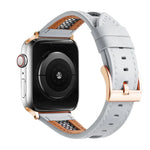 Mesh Calfskin Genuine Leather Watch Band, For Apple Watch SE 40mm, For Apple Watch SE 44mm, For Apple Watch Series 6 40mm, For Apple Watch Series 6 44mm, For Apple Watch Series 5 44mm, For Apple Watch Series 5 40mm