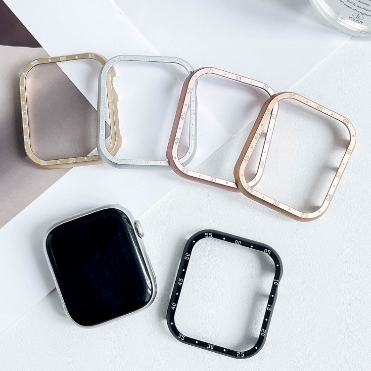 Aluminum Alloy Watch Frame Case, For Apple Watch Series 6 / 5 / 4 / SE 44mm, For Apple Watch Series 6 / 5 / 4 / SE 40mm, For Apple Watch Series 9 / 8 / 7 45mm, For Apple Watch Series 9 / 8 / 7 41mm, For Apple Watch Series 3 / 2 / 1 38mm                ...