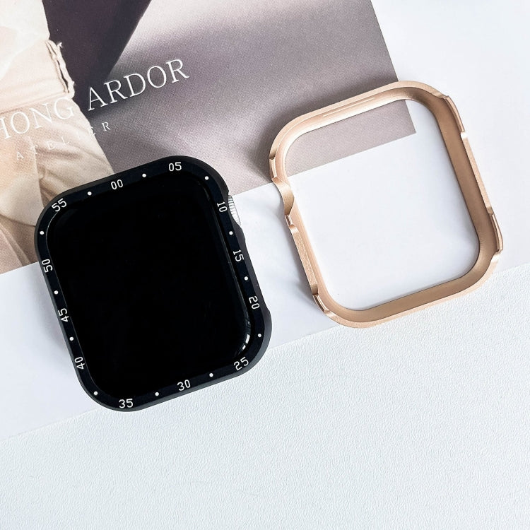 Aluminum Alloy Watch Frame Case, For Apple Watch Series 6 / 5 / 4 / SE 44mm, For Apple Watch Series 6 / 5 / 4 / SE 40mm, For Apple Watch Series 9 / 8 / 7 45mm, For Apple Watch Series 9 / 8 / 7 41mm, For Apple Watch Series 3 / 2 / 1 38mm                ...