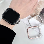 Aluminum Alloy Watch Frame Case, For Apple Watch Series 6 / 5 / 4 / SE 44mm, For Apple Watch Series 6 / 5 / 4 / SE 40mm, For Apple Watch Series 9 / 8 / 7 45mm, For Apple Watch Series 9 / 8 / 7 41mm, For Apple Watch Series 3 / 2 / 1 38mm                ...