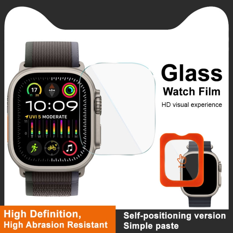IMAK Tempered Glass Watch Protective Film Self-contained Positioning Version, For Apple Watch Ultra 1/2/3 49mm