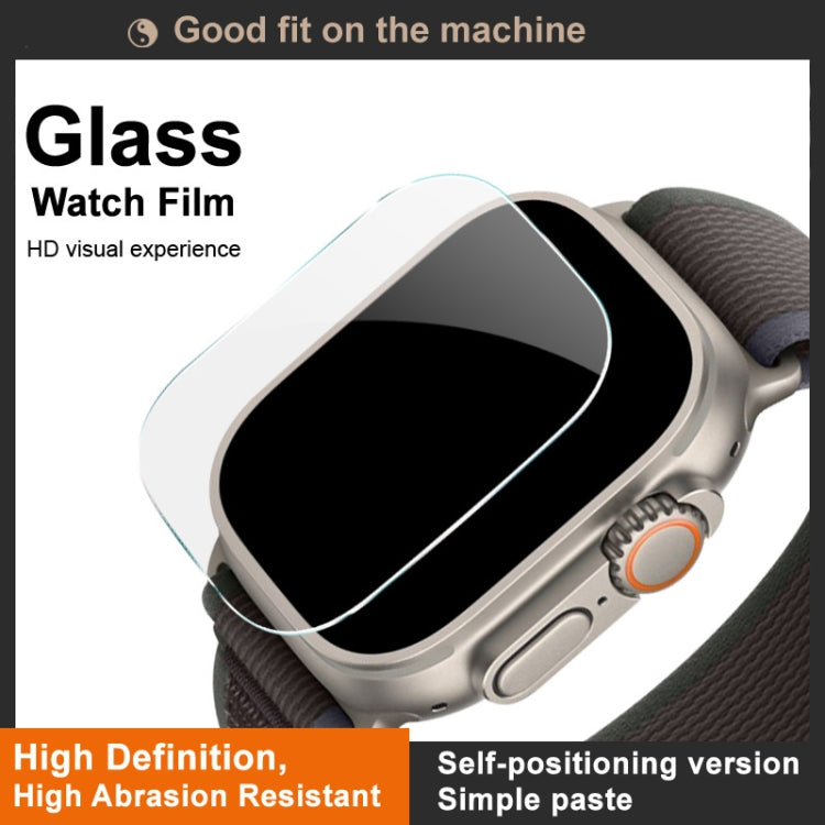 IMAK Tempered Glass Watch Protective Film Self-contained Positioning Version, For Apple Watch Ultra 1/2/3 49mm