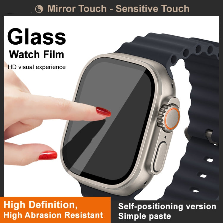 IMAK Tempered Glass Watch Protective Film Self-contained Positioning Version, For Apple Watch Ultra 1/2/3 49mm