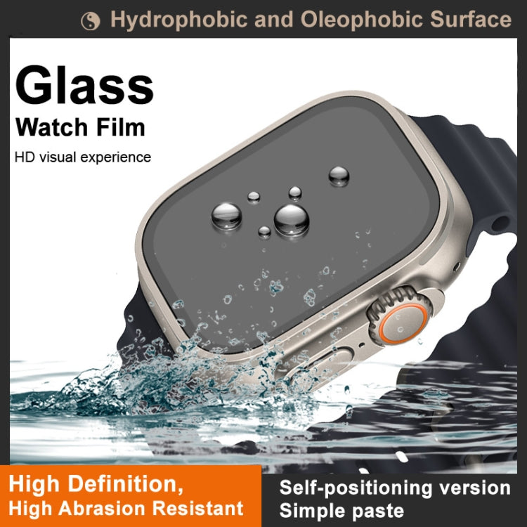 IMAK Tempered Glass Watch Protective Film Self-contained Positioning Version, For Apple Watch Ultra 1/2/3 49mm