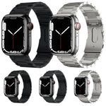 PG63 Three-Bead Protrusion Titanium Metal Watch Band, For Apple Watch Series 6 40mm, For Apple Watch Series 6 44mm, For Apple Watch Series 5 44mm, For Apple Watch Series 5 40mm, For Apple Watch Series 4 44mm, For Apple Watch Series 4 40mm              ...