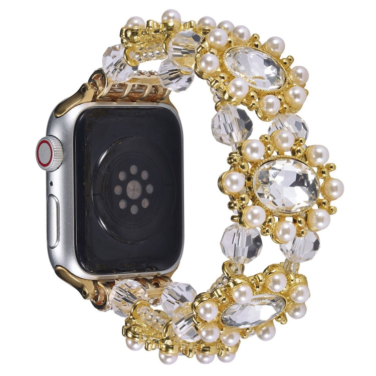 Beaded Pearl Gemstone Bracelet Watch Band, For Apple Watch 42mm, For Apple Watch 38mm