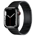 PG65 Single Bead Bamboo Joint Spring Bars Titanium Metal Watch Band, For Apple Watch Series 6 40mm, For Apple Watch Series 6 44mm, For Apple Watch Series 5 44mm, For Apple Watch Series 5 40mm, For Apple Watch Series 4 44mm, For Apple Watch Series 4 40m...