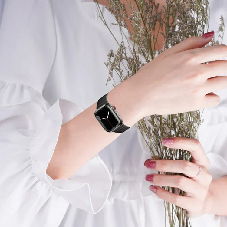 PG65 Single Bead Bamboo Joint Spring Bars Titanium Metal Watch Band, For Apple Watch Series 10 46mm, For Apple Watch Series 10 42mm, For Apple Watch SE 2023 44mm, For Apple Watch SE 2023 40mm, For Apple Watch Ultra 2 49mm, For Apple Watch Series 9 45mm...
