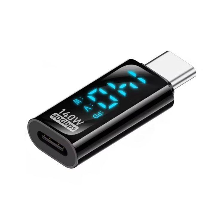 Charging Adapter with Digital Display, 8 Pin Male to Type-C Female 35W, Type-C Male to 8 Pin Female 35W, Type-C Male to Type-C Female 140W